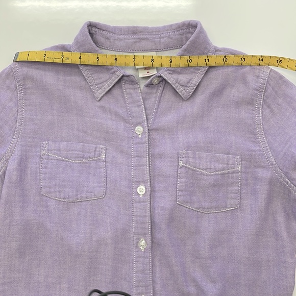 Lilac Button Down Long Sleeve - Picture 9 of 12